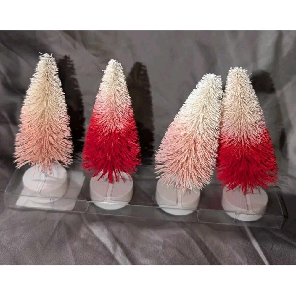 Target Valentines Day Bottle Brush Tree Set of 4